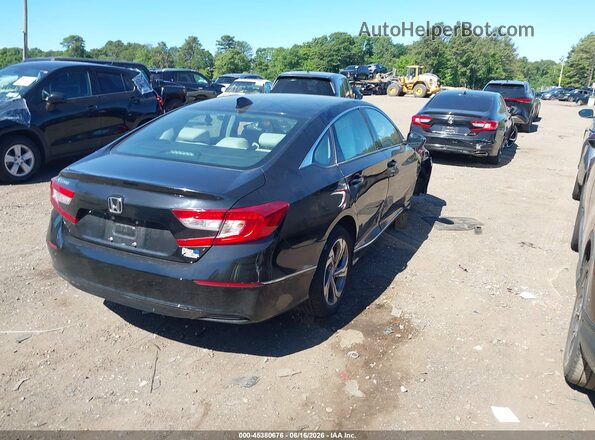 1HGCV1F54JA081136 2018 HONDA ACCORD Black Tył prawy