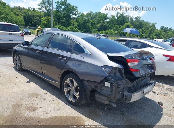1HGCV1F54JA110036 2018 HONDA ACCORD Gray Tył lewy
