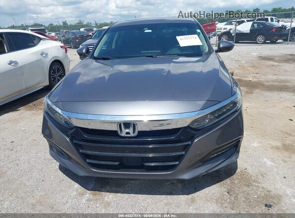 1HGCV1F54JA110036 2018 HONDA ACCORD Gray Widok zestawu wskaźników
