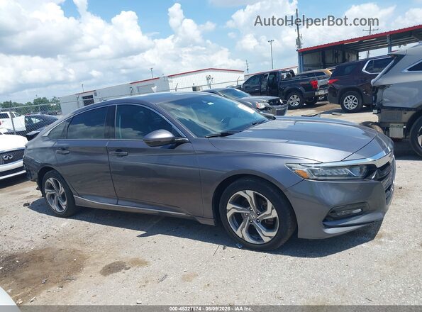1HGCV1F54JA110036 2018 HONDA ACCORD Gray Widok wnętrza z tyłu