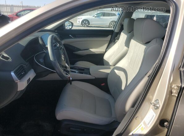 1HGCV1F54KA025988 2019 HONDA ACCORD Tan Սալոնի դիմացի տեսք