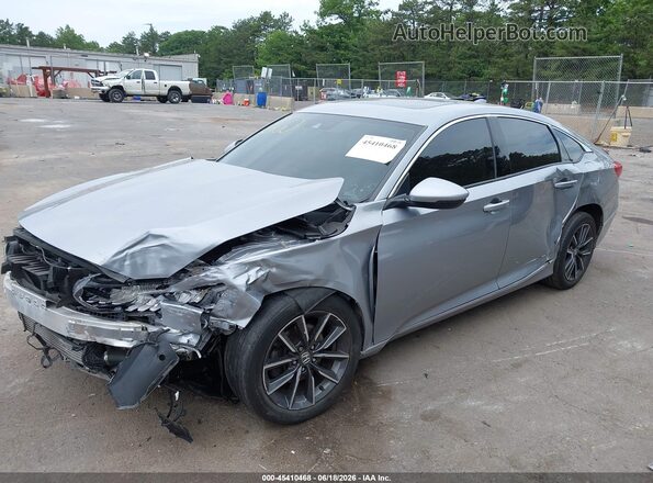 1HGCV1F54NA047543 2022 HONDA ACCORD Серый Передняя левая четверть