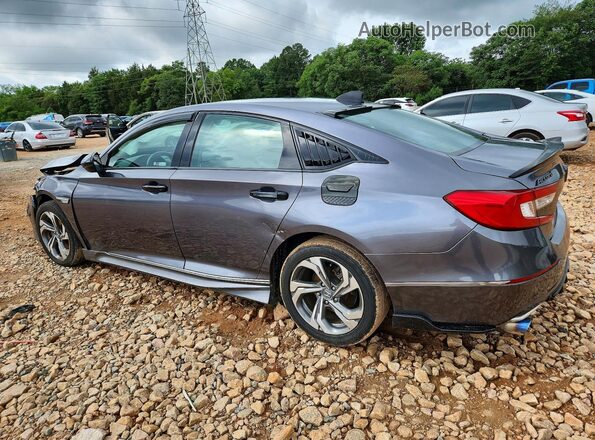 1HGCV1F55JA168513 2018 HONDA ACCORD Gray Rear left