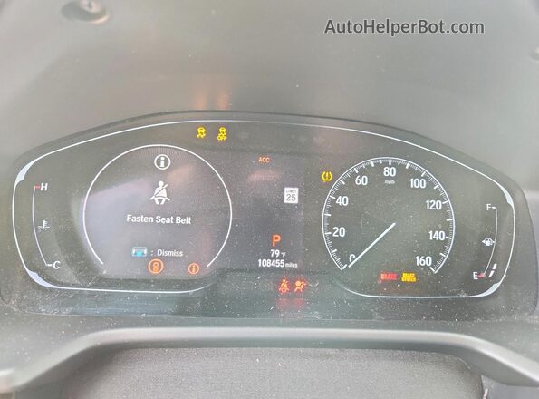 1HGCV1F55JA168513 2018 HONDA ACCORD Gray Instrument cluster view