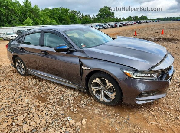 1HGCV1F55JA168513 2018 HONDA ACCORD Gray Front right
