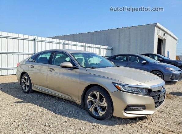 1HGCV1F55JA191841 2018 HONDA ACCORD Gold Առջևի աջ