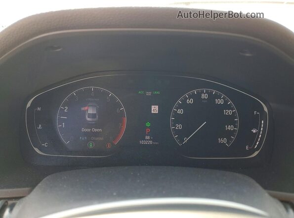 1HGCV1F55JA191841 2018 HONDA ACCORD Gold Սարքավորումների վահանակի տեսք
