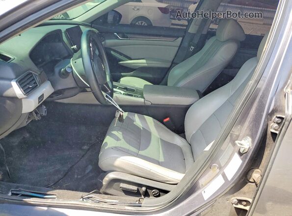 1HGCV1F55JA192617 2018 HONDA ACCORD Gray Vista interior delantera