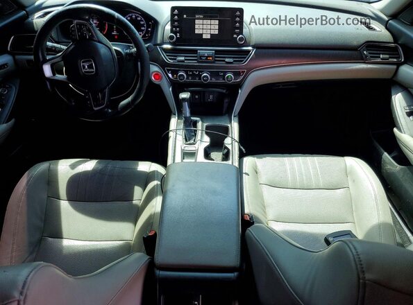1HGCV1F55JA192617 2018 HONDA ACCORD Gray Vista del salpicadero
