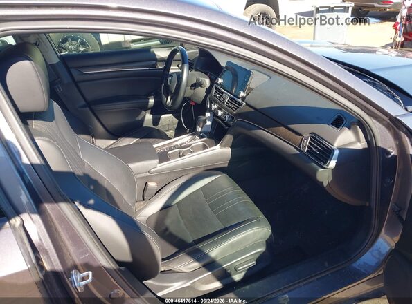 1HGCV1F55MA064737 2021 HONDA ACCORD Gray წინა სალონის ხედი