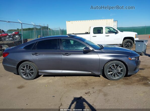 1HGCV1F55MA064737 2021 HONDA ACCORD Gray უკანა სალონის ხედი