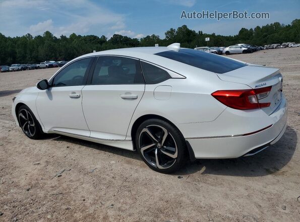 1HGCV1F56JA106019 2018 HONDA ACCORD White Հետևի ձախ