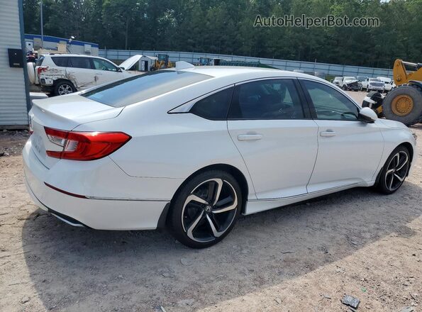 1HGCV1F56JA106019 2018 HONDA ACCORD White Հետևի աջ