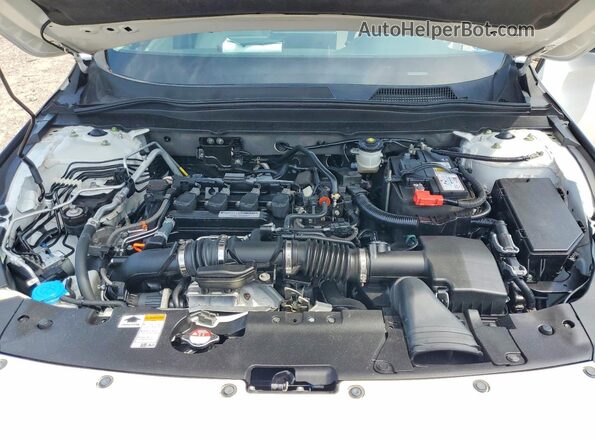 1HGCV1F56JA106019 2018 HONDA ACCORD White Սալոնի հետևի տեսք