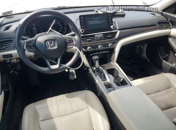 1HGCV1F56JA106019 2018 HONDA ACCORD White Առջևի վահանակի տեսք