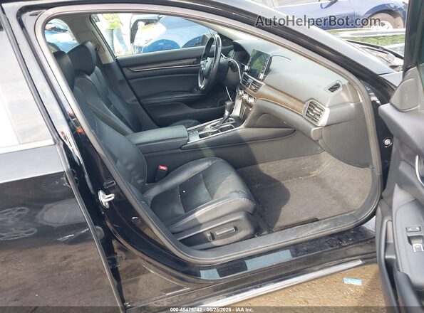 1HGCV1F56JA135598 2018 HONDA ACCORD Синий Вид салона спереди