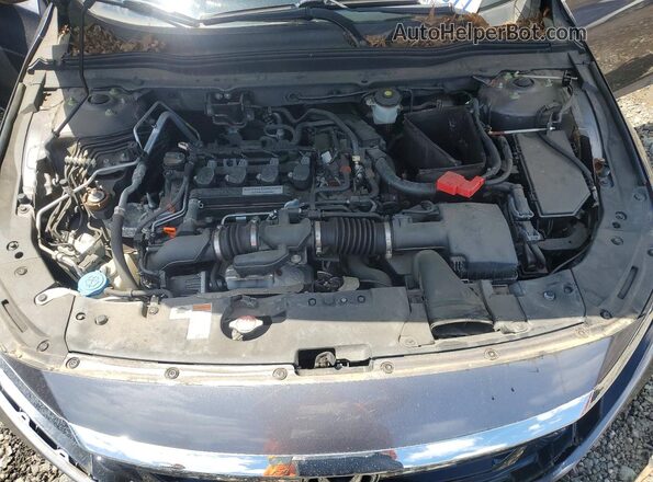 1HGCV1F56JA200143 2018 HONDA ACCORD Gray უკანა სალონის ხედი