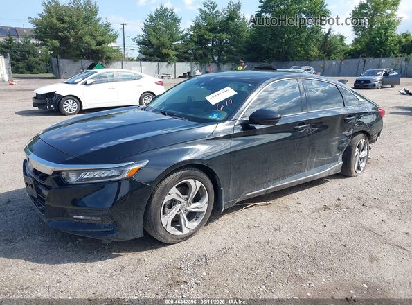 1HGCV1F56JA235314 2018 HONDA ACCORD Black Vista tres cuartos delantera izquierda