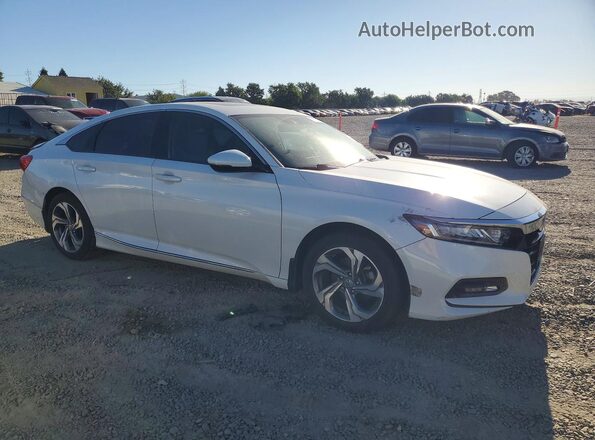 1HGCV1F56KA105437 2019 HONDA ACCORD White Передня права чверть