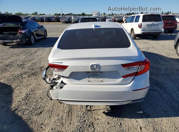1HGCV1F56KA105437 2019 HONDA ACCORD White Вид ззаду