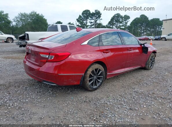 1HGCV1F56MA059577 2021 HONDA ACCORD Red Rear right