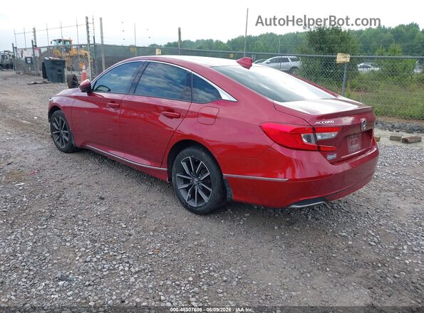 1HGCV1F56MA059577 2021 HONDA ACCORD Red Rear left
