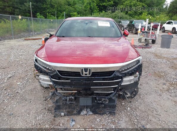 1HGCV1F56MA059577 2021 HONDA ACCORD Red Front view
