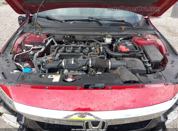 1HGCV1F56MA059577 2021 HONDA ACCORD Red Rear view