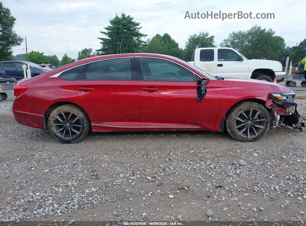 1HGCV1F56MA059577 2021 HONDA ACCORD Red Rear interior view
