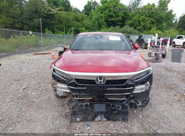 1HGCV1F56MA059577 2021 HONDA ACCORD Red Instrument cluster view