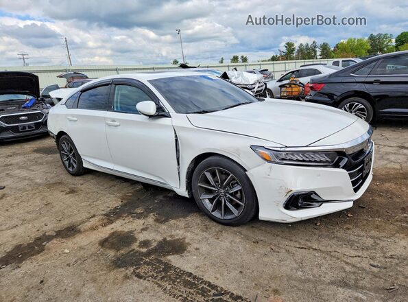 1HGCV1F56NA026886 2022 HONDA ACCORD Белый Передняя правая четверть