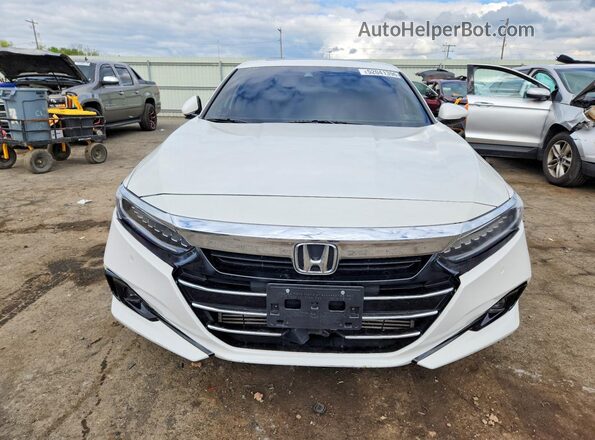 1HGCV1F56NA026886 2022 HONDA ACCORD Белый Вид спереди