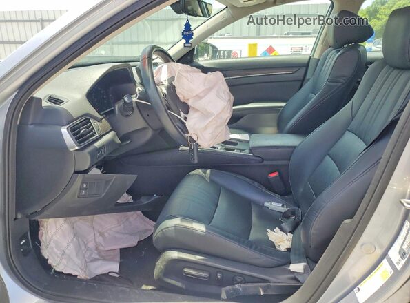 1HGCV1F57JA183899 2018 HONDA ACCORD Silver Widok wnętrza z przodu