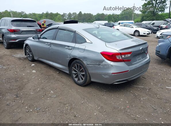 1HGCV1F57MA017452 2021 HONDA ACCORD Silver Trasero izquierdo