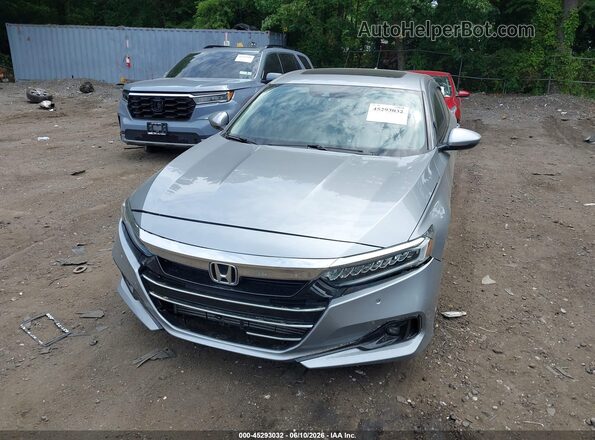 1HGCV1F57MA017452 2021 HONDA ACCORD Silver Vista del cuadro de instrumentos