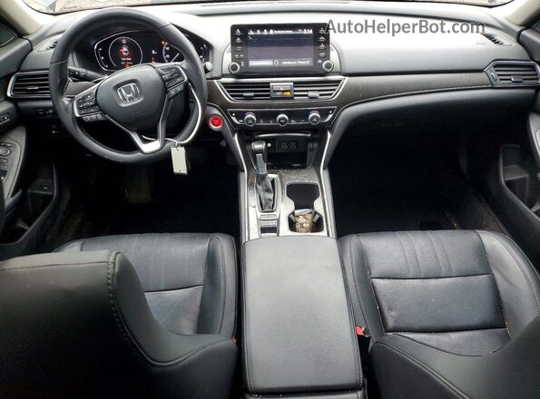 1HGCV1F57MA060673 2021 HONDA ACCORD Black წინა პანელის ხედი