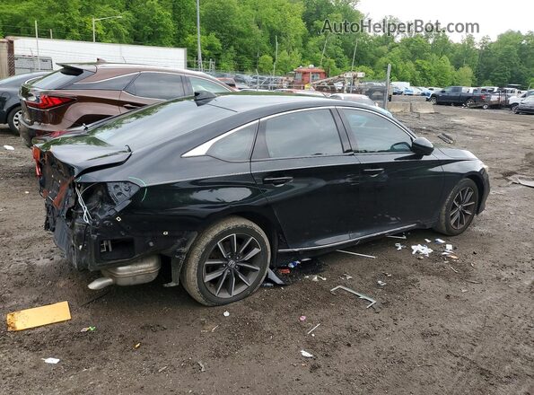 1HGCV1F57MA060673 2021 HONDA ACCORD Black უკანა მარჯვენა