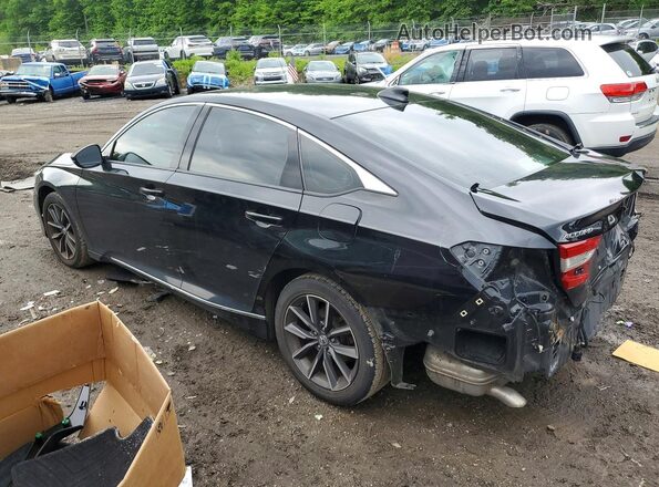 1HGCV1F57MA060673 2021 HONDA ACCORD Black უკანა მარცხენა