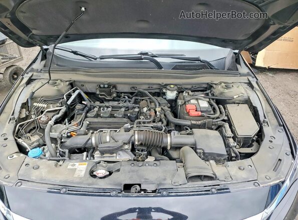 1HGCV1F57MA060673 2021 HONDA ACCORD Black უკანა სალონის ხედი