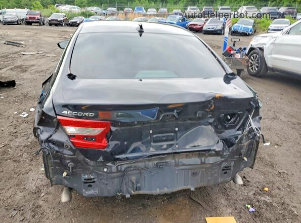 1HGCV1F57MA060673 2021 HONDA ACCORD Black უკანა ხედი