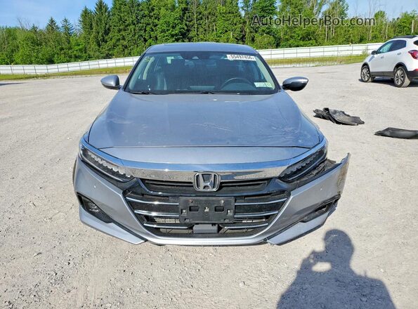 1HGCV1F57NA040182 2022 HONDA ACCORD Silver Вид спереду
