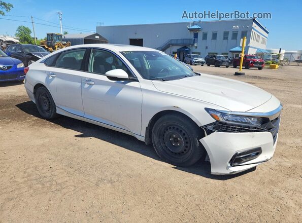 1HGCV1F58JA810948 2018 HONDA ACCORD Белый Передняя правая четверть