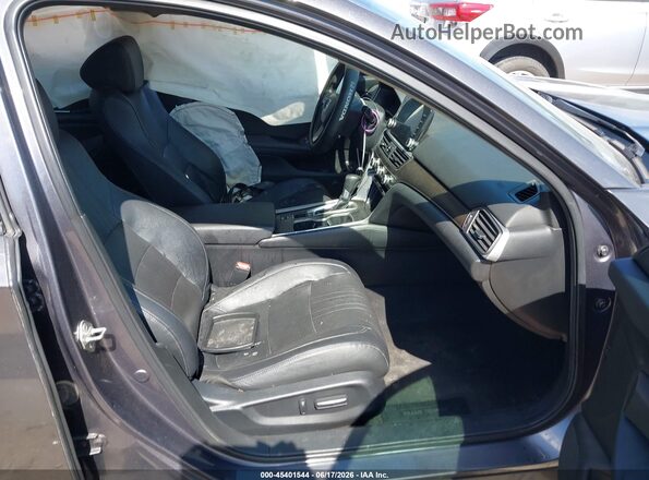 1HGCV1F58KA078242 2019 HONDA ACCORD Gray Widok wnętrza z przodu