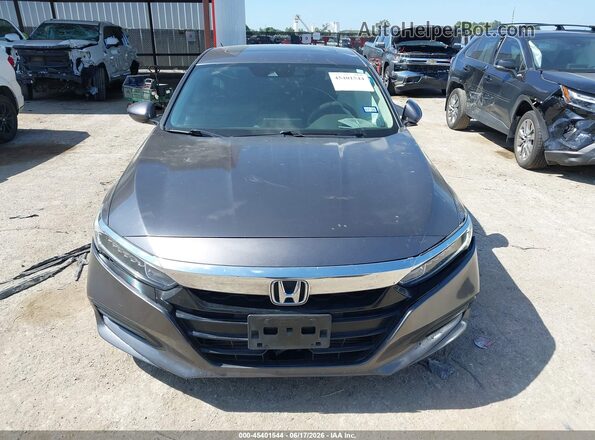 1HGCV1F58KA078242 2019 HONDA ACCORD Gray Widok zestawu wskaźników