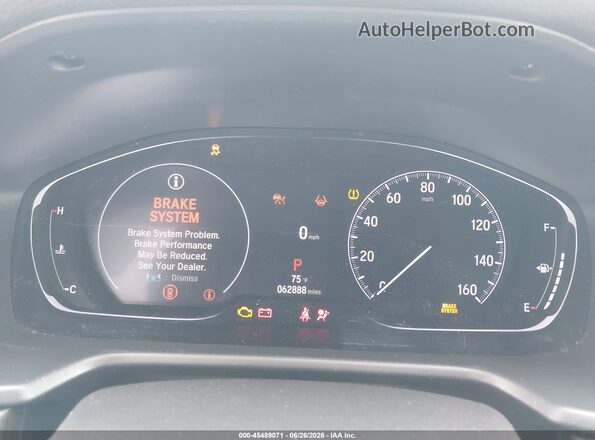 1HGCV1F58NA050445 2022 HONDA ACCORD White უკანა სავარძლების ხედი