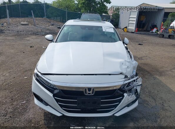 1HGCV1F58NA050445 2022 HONDA ACCORD White წინა ხედი