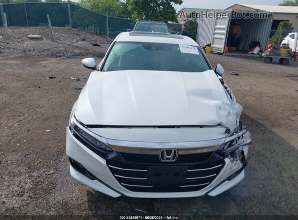 1HGCV1F58NA050445 2022 HONDA ACCORD White უკანა სალონის ხედი