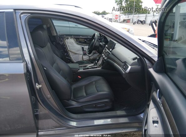 1HGCV1F59JA212500 2018 HONDA ACCORD Gray წინა სალონის ხედი