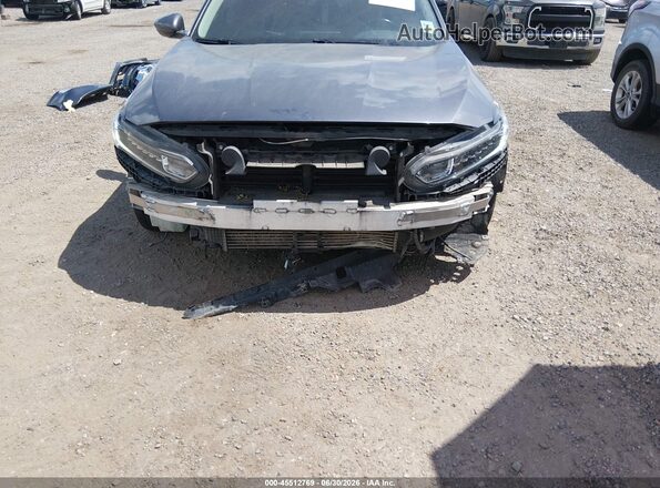 1HGCV1F59JA212500 2018 HONDA ACCORD Gray წინა ხედი