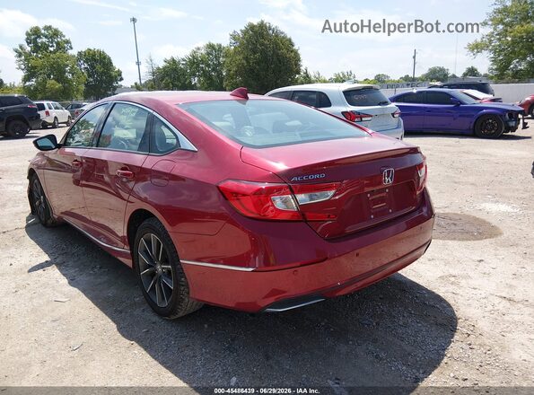 1HGCV1F59MA003004 2021 HONDA ACCORD Red Հետևի ձախ